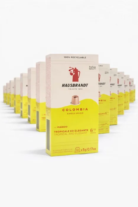 100 קפסולות קפה תואמות נספרסו - האוסברנדט קולומביה / Hausbrandt Colombia