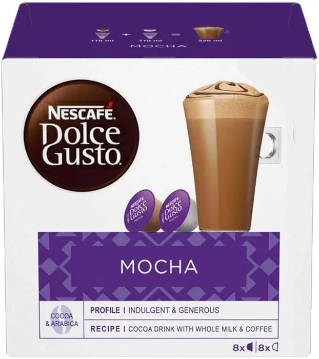 16 קפסולות משקה MOCHA DOLCE GUSTO NESCAFE