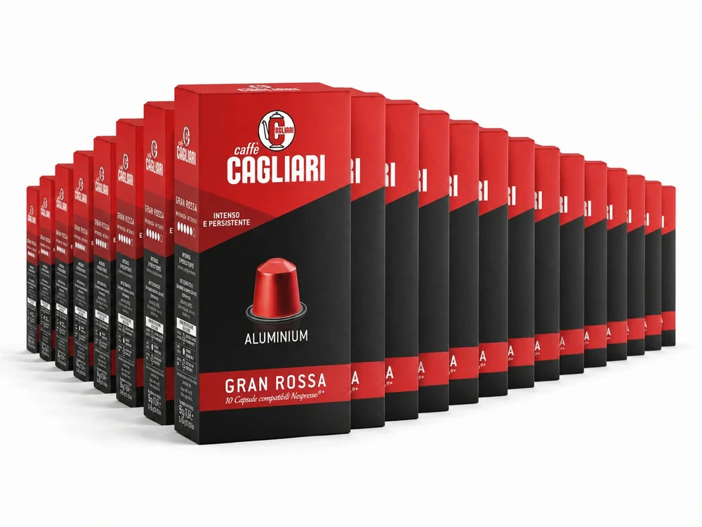 100 קפסולות קפה CAGLIARI ROSSA NESPRESSO