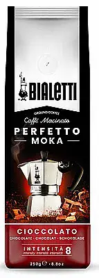 250 גרם קפה טחון עם תמצית קקאו בטעם שוקולד CIOCCOLATO BIALETTI