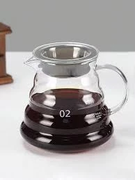 קנקן הגשה מזכוכית 500 מיליליטר לחליטת V60