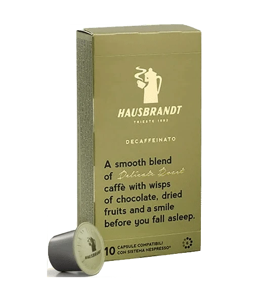100 קפסולות קפה תואמות נספרסו / האוסברנדט נטול קפאין -Hausbrandt Decaffeinato