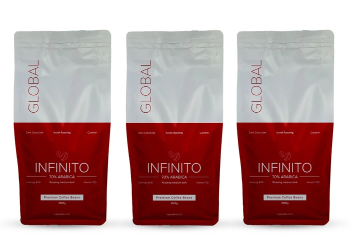 3 קילו פולי קפה גלובל אינפיניטו/GLOBAL INFINITO