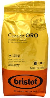 1 קילו פולי קפה בריסטוט קלאסיקו אורו/BRISTOT CLASSICO ORO