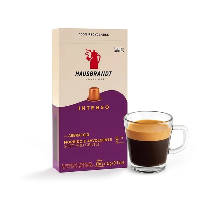 100 קפסולות קפה תואמות נספרסו - האוסברנדט אינטנסו - Hausbrandt Intenso