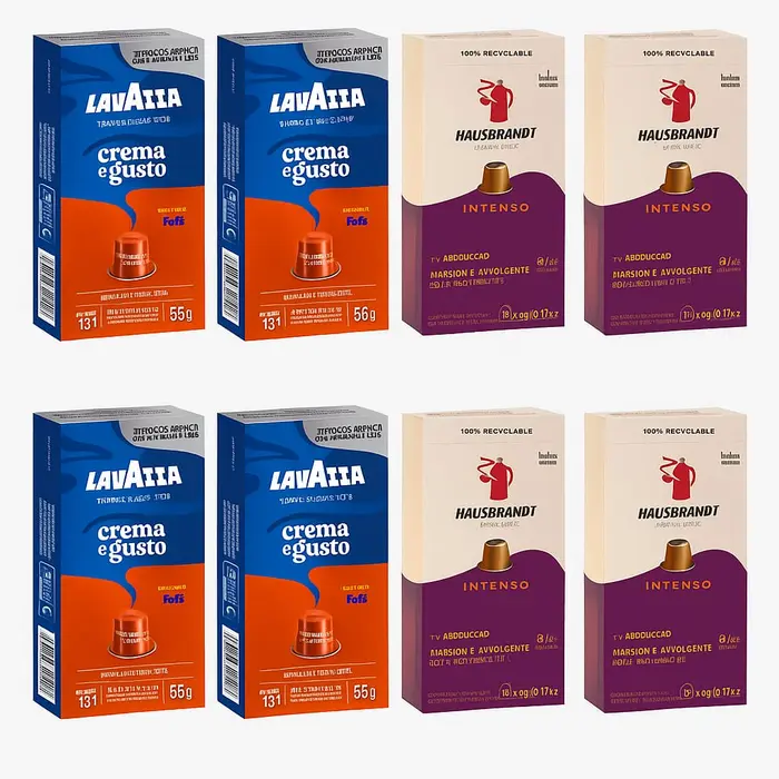 100 קפסולות תואם נספרסו /HAUSBRANDT INTENSO
LAVAZZA FORTE