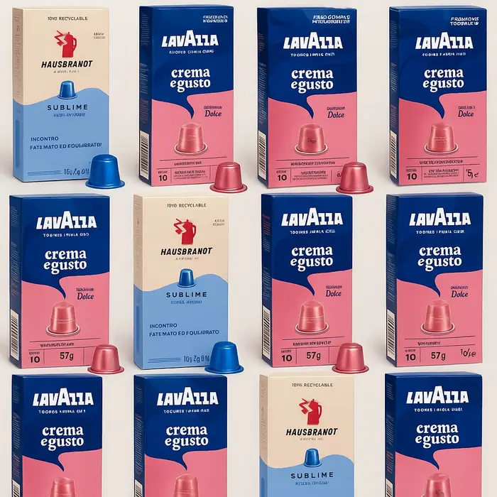 100 קפסולות תואם נספרסו/HAUSBRANDT SUBLIME
LAVAZZA CREMA GUSTO DOLCE