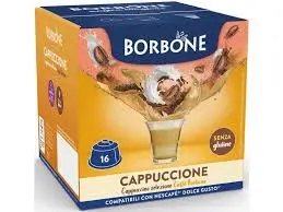 16 קפסולות קפוצ'ינו בורבון/CAPPUCCIONE BORBONE
