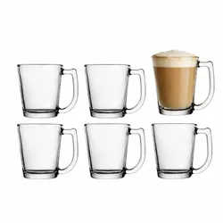 6 כוסות זכוכית פרימיום 310 מ"ל
