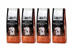 1 קילו  קפה טחון איטלקי משובח עם נגיעות אגוזי לוז NOCCIOLA BIALLETI  