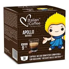 30 קפסולות אינטנסו אפולו /DOLCE GUSTO APOLLO