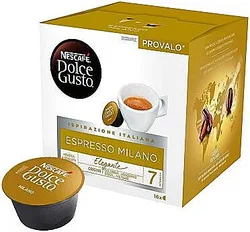 16 קפסולות קפסולות קפה מילאנו דולצ'ה גוסטו