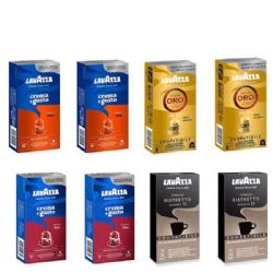 80 קפסולות מיקס לוואצה /אורו /פורטה/ריקו/ריסטרטו לנספרסו