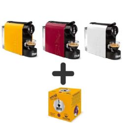 מכונת קפה של מותג הפרימיום האיטלקי ביאלטי + 128 קפסולות 