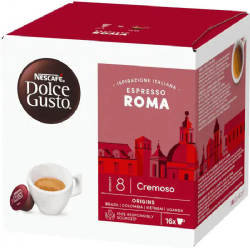 16 קפסולות דולצ'ה גוסטו רומא/ROMA DOLCE GUSTONESCAFE ORIGINAL