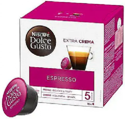 16 קפסולות אספרסו אקסטרה קרמה לדולצ'ה גוסטו/DOLCE GUSTO