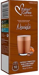10 קפסולות אגוזים נספרסו איטליין קופי/NIOCCIOLO ITALIAN COFFEE 