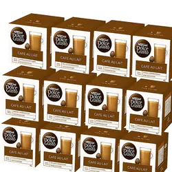 16*12 קופסאות קפה לאטה דולצ'ה גוסטו/CAFE AU LAIT DOLCE GUSTO