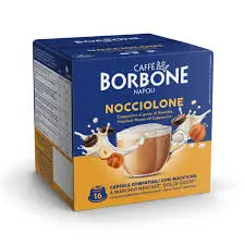 16 קפסולות בורבון קפוצ'ינו אגוזים/BORBONE NOCCIOLONE