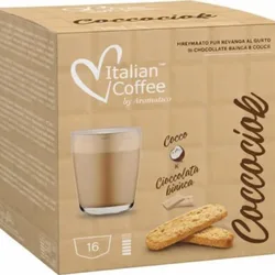 16 קפסולות קפוצ'ינו ביסקוטי מבית איטליאן קופי לדולצ'ה גוסטו DOLCE GUSTO
